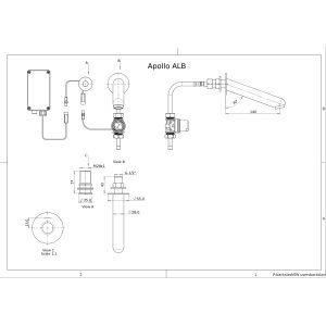 Apollo AL Berührungslose Wandarmaturen