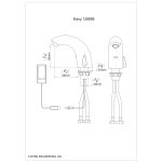 Easy 1000 Berührungslose Waschtisch Armatur Dimensional Drawing - Touchless Deck Faucet - Easy_1000B-pdf