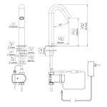 Csaba Petite Berührungslose Waschtisch Armatur - Touch Free Lavatory Faucets