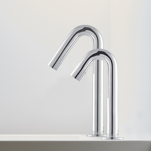 Automatic Soap Dispensers - Electronic Soap Dispenser - Touch free electronic soap dispenser for deck mounted installations - Csaba Soap Dispenser Duo