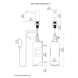Dimensional Drawing - Touchless Automatic Soap Dispenser - Elite_SD_E-pdf