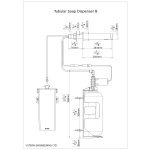 Dimensional Drawing Touchless Automatic Soap Dispenser Tubular Soap Dispenser B Tubular SD B-pdf