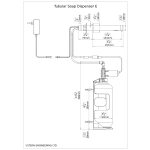 Dimensional Drawing Touchless Automatic Soap Dispenser Tubular Soap Dispenser E Tubular SD E-pdf