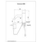 Extreme BRE Berührungslose Waschtisch Armatur Dimensional Drawing - Touchless Deck Faucet - Extreme_BRE-pdf