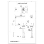Quadrat 1000 DM Berührungslose Waschtisch Armatur Dimensional Drawing - Touchless Deck Faucet - Quadrat_1000_DMB-pdf