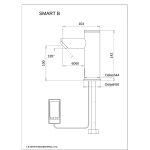 Smart Berührungslose Waschtisch Armatur Dimensional Drawing - Touchless Deck Faucet - Smart_B-pdf
