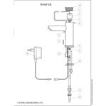 Smart L Berührungslose Waschtisch Armatur Dimensional-Drawing-Touchless-Deck-Faucet-Smart_LE