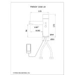 Trendy 1000 L Berührungslose Waschtisch Armatur Dimensional Drawing - Touchless Deck Faucet - Trendy_1000LB-pdf