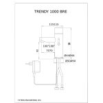 Trendy 1000 BRE Berührungslose Waschtisch Armatur Dimensional Drawing - Touchless Deck Faucet - Trendy_1000_BRE-pdf