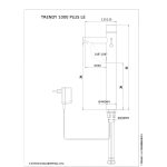 Trendy 1000 Plus L Berührungslose Waschtisch Armatur Dimensional Drawing - Touchless Deck Faucet - Trendy_1000_Plus_LE-pdf