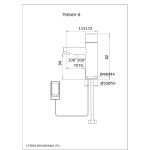 Trendy Berührungslose Waschtisch Armatur Dimensional Drawing - Touchless Deck Faucet - Trendy_B-pdf