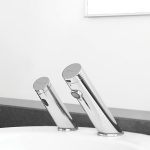 Green AB 1953 Berührungslose Waschtisch Armatur - Touch-free electronic faucet for deck-mounted installations Green AB1953 Soap Dispenser Duo