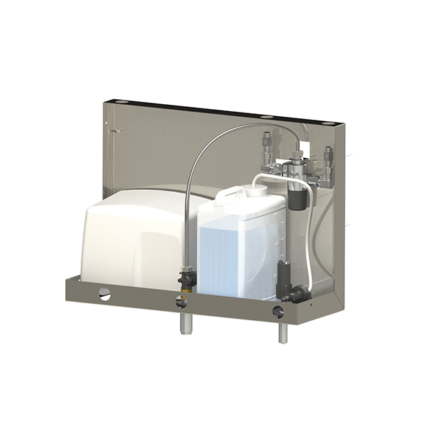 Soap Water Air Module | SWA Module Complete system 1 Modular touch-free system for integration behind the mirror - Soap Water Air Module